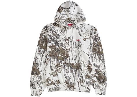 Supreme Small Box Hooded Sweatshirt (SS24) Snow 